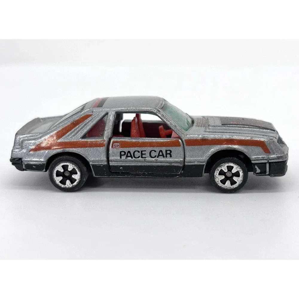 Vintage 1981 Kidco Ford Mustang Pace Car Diecast Opening Door Made Macao